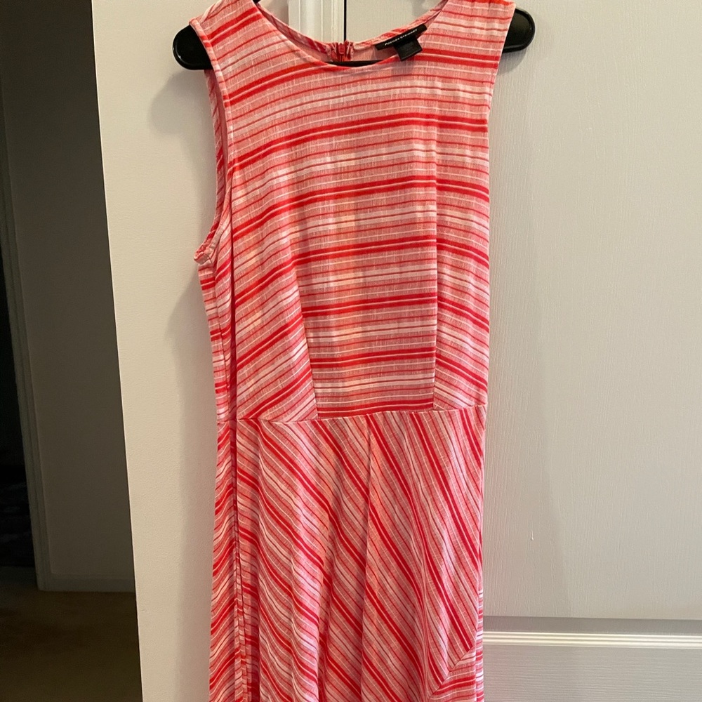 ASHLEY STEWART Red and White Dress Long